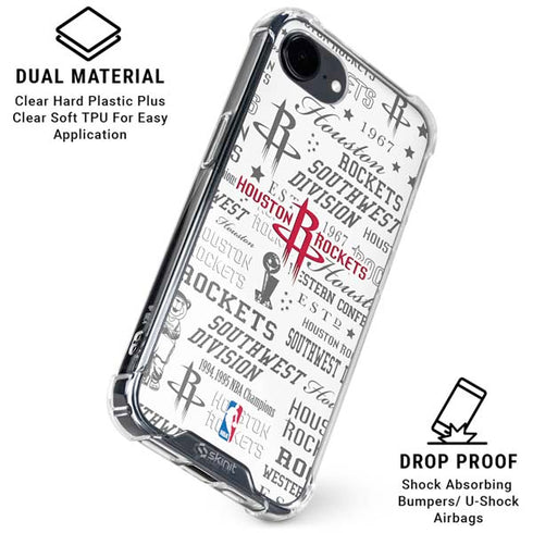 NBA Houston Rockets Historic Blast iPhone 16e Clear Case