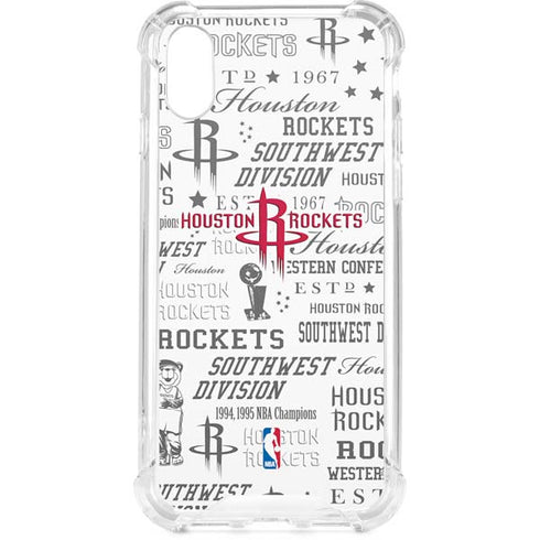 NBA Houston Rockets Historic Blast iPhone XS Clear Case