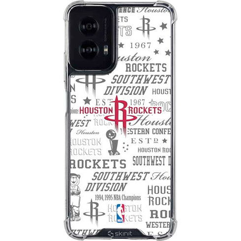 NBA Houston Rockets Historic Blast Moto G Power 5G (2024) Clear Case