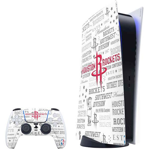 NBA Houston Rockets Historic Blast PlayStation PS5 Skins