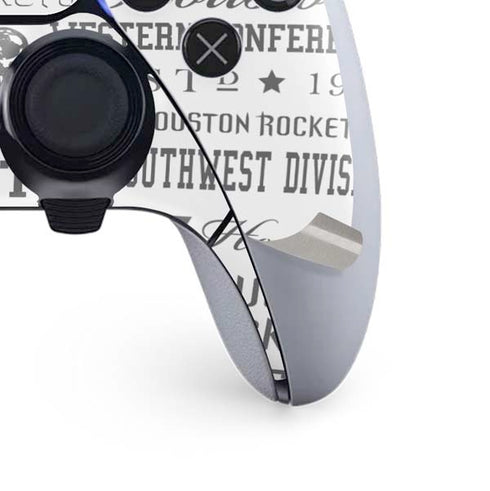 NBA Houston Rockets Historic Blast PS5 DualSense Edge Pro Controller Skin