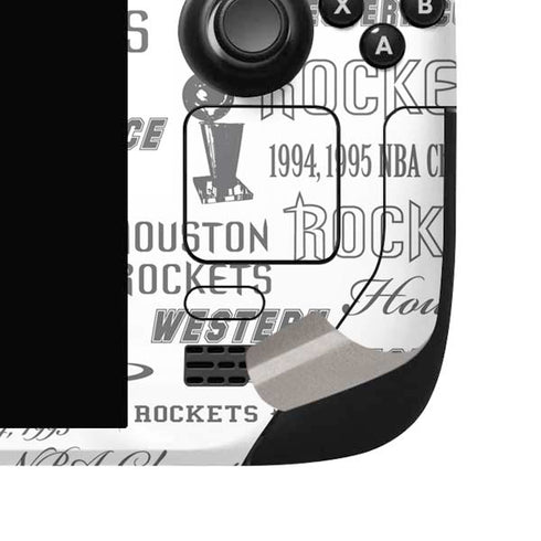 NBA Houston Rockets Historic Blast Steam Deck Handheld Gaming Computer OLED Skin