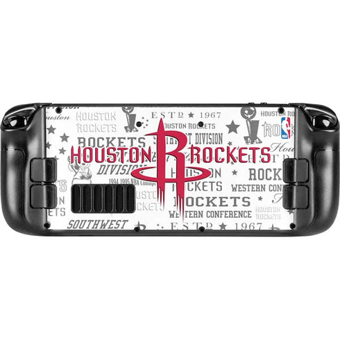 NBA Houston Rockets Historic Blast Steam Deck Handheld Gaming Computer Skin