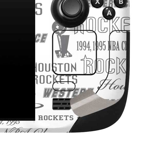 NBA Houston Rockets Historic Blast Steam Deck Handheld Gaming Computer Skin