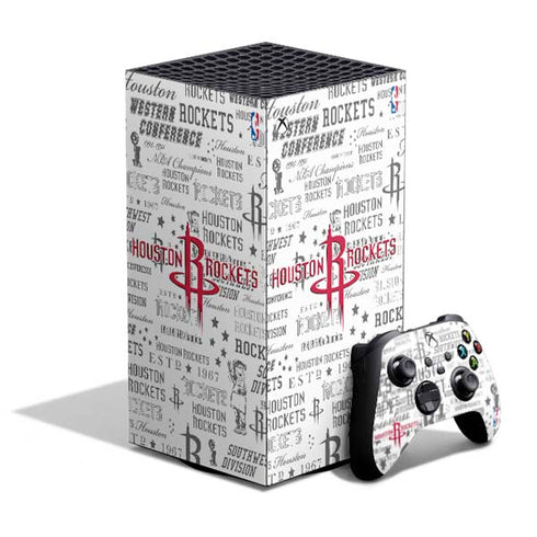 NBA Houston Rockets Historic Blast XBox Series X Digital Edition Bundle Skin