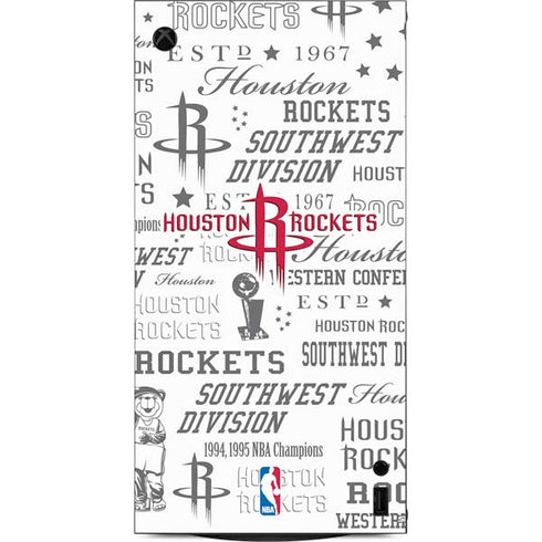 NBA Houston Rockets Historic Blast XBox Series X Digital Edition Console Skin