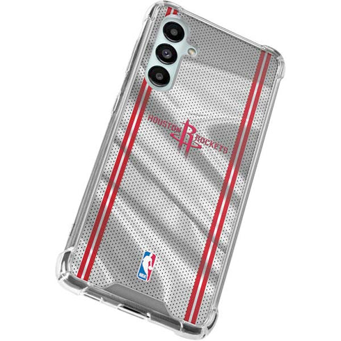 NBA Houston Rockets Home Jersey Galaxy A16 5G Clear Case