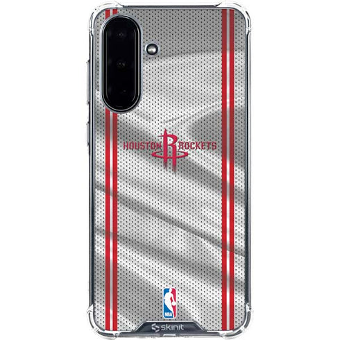 NBA Houston Rockets Home Jersey Galaxy A36 5G Clear Case