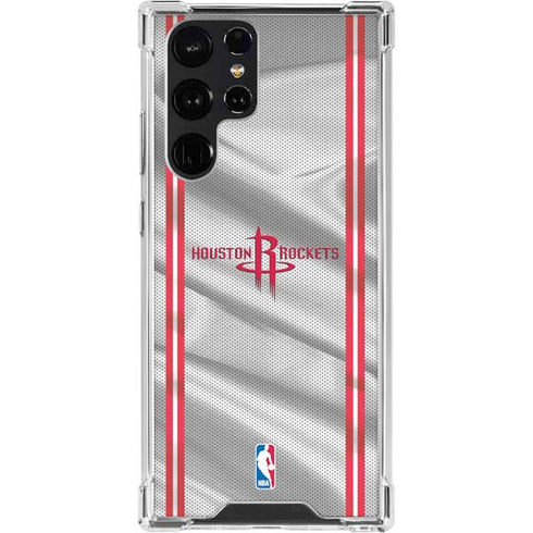 NBA Houston Rockets Home Jersey Galaxy S23 Ultra Clear Case
