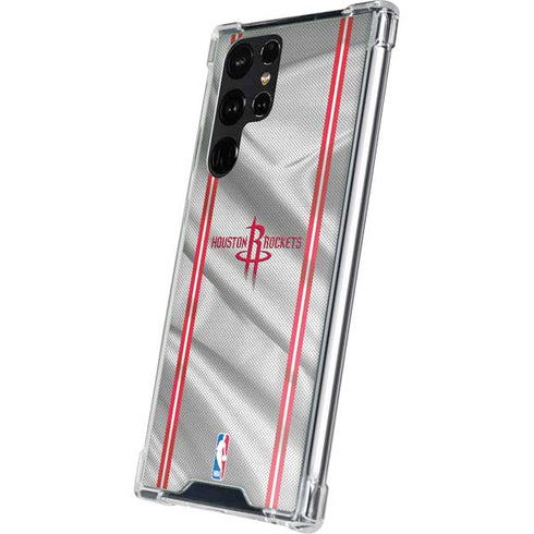 NBA Houston Rockets Home Jersey Galaxy S23 Ultra Clear Case