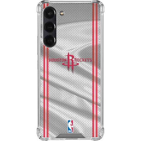 NBA Houston Rockets Home Jersey Galaxy S24 FE Clear Case