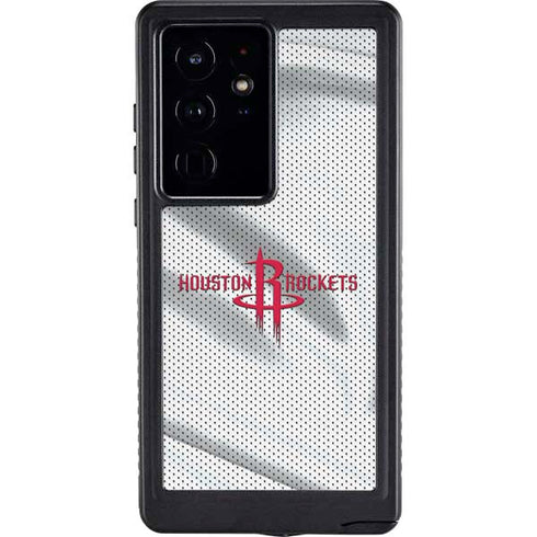 NBA Houston Rockets Home Jersey Galaxy S24 Ultra Waterproof Case