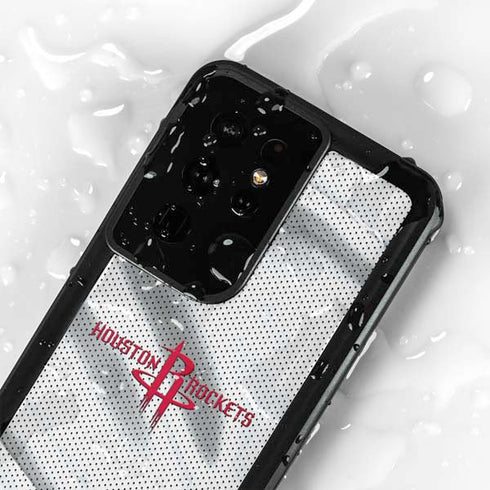 NBA Houston Rockets Home Jersey Galaxy S24 Ultra Waterproof Case