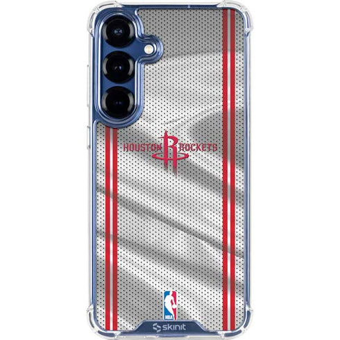 NBA Houston Rockets Home Jersey Galaxy S25 Clear Case