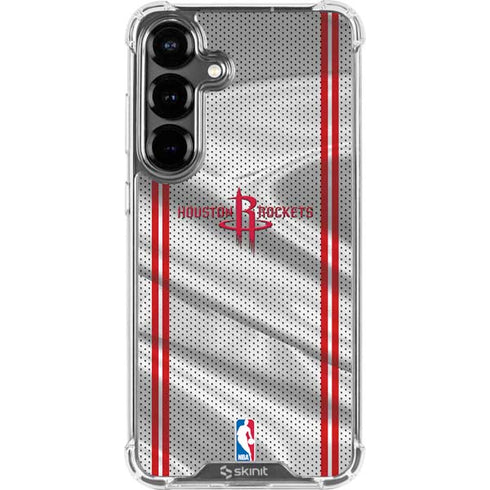 NBA Houston Rockets Home Jersey Galaxy S26 Plus Clear Case