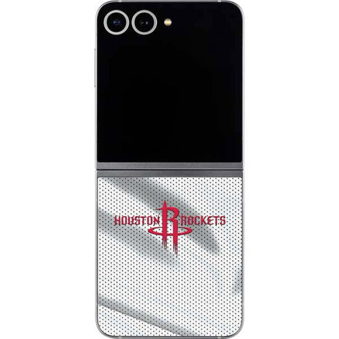 NBA Houston Rockets Home Jersey Galaxy Z Flip6 Skin
