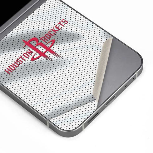 NBA Houston Rockets Home Jersey Galaxy Z Flip6 Skin