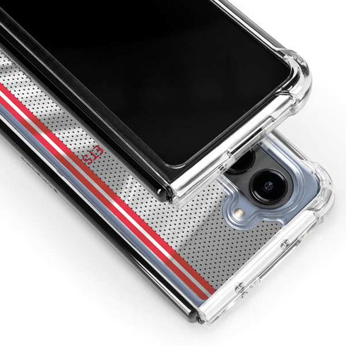 NBA Houston Rockets Home Jersey Galaxy Z Fold5 5G Clear Case