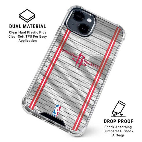 NBA Houston Rockets Home Jersey iPhone 15 Clear Case
