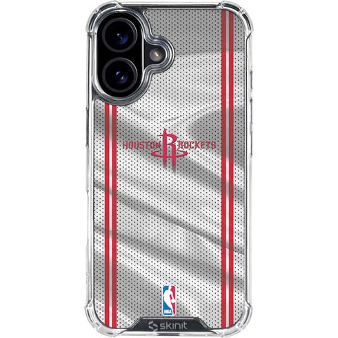 NBA Houston Rockets Home Jersey iPhone 16 Clear Case