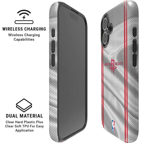 NBA Houston Rockets Home Jersey iPhone 16 Plus Magsafe Impact Case