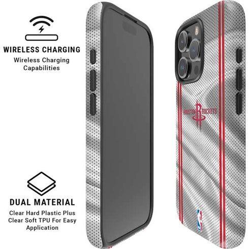 NBA Houston Rockets Home Jersey iPhone 16 Pro Max Magsafe Impact Case