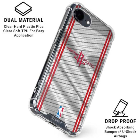 NBA Houston Rockets Home Jersey iPhone 16e Clear Case