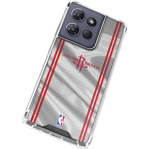 NBA Houston Rockets Home Jersey Moto G Play 5G (2025) Clear Case