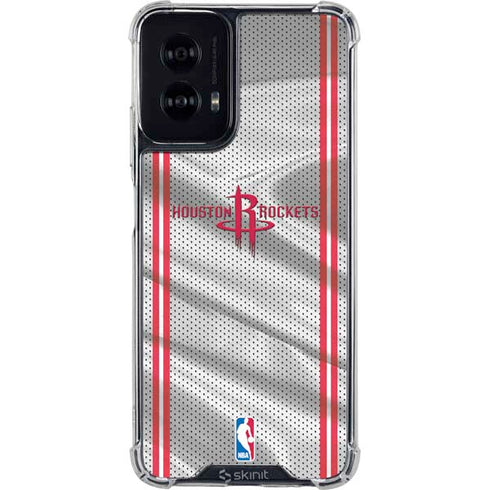 NBA Houston Rockets Home Jersey Moto G Power 5G (2024) Clear Case