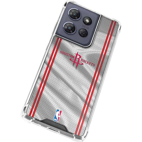 NBA Houston Rockets Home Jersey Moto G Stylus 5G (2025) Clear Case