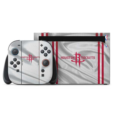 NBA Houston Rockets Home Jersey Nintendo Switch 2 (2025) with Joy-Con Skin