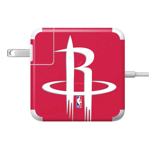 NBA Houston Rockets Large Logo 85W Power Adapter (15 and 17 inch MacBook Pro Charger) Skin