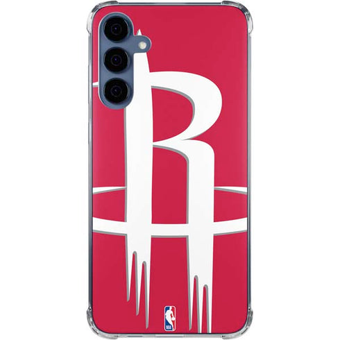 NBA Houston Rockets Large Logo Galaxy A35 5G Clear Case