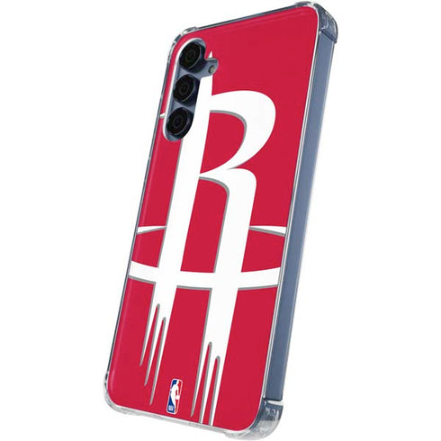 NBA Houston Rockets Large Logo Galaxy A55 5G Clear Case