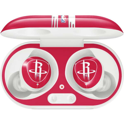 NBA Houston Rockets Large Logo Galaxy Buds Plus Skin