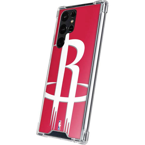 NBA Houston Rockets Large Logo Galaxy S23 Ultra Clear Case