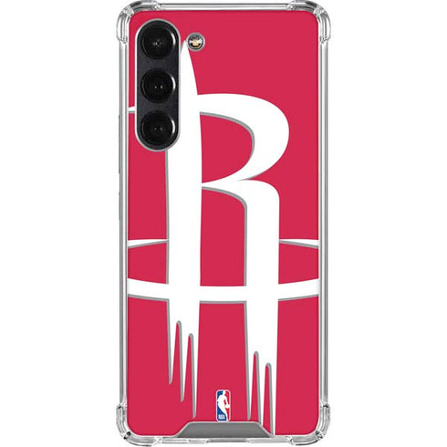 NBA Houston Rockets Large Logo Galaxy S24 FE Clear Case