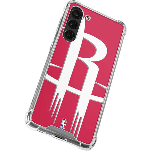NBA Houston Rockets Large Logo Galaxy S24 FE Clear Case
