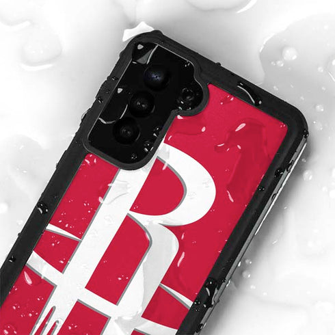 NBA Houston Rockets Large Logo Galaxy S24 Plus Waterproof Case