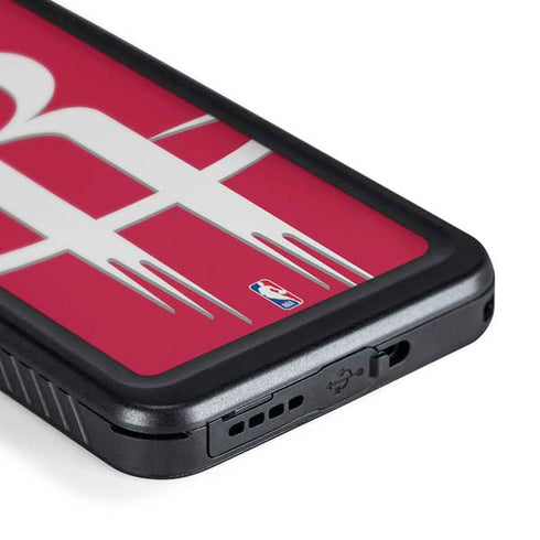 NBA Houston Rockets Large Logo Galaxy S24 Waterproof Case