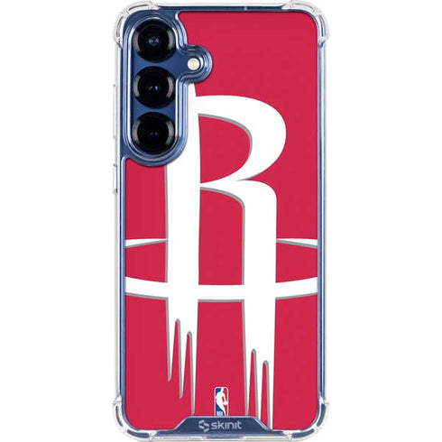 NBA Houston Rockets Large Logo Galaxy S25 Plus Clear Case