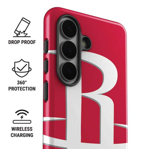 NBA Houston Rockets Large Logo Galaxy S26 Plus Impact Case