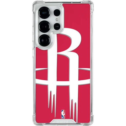 NBA Houston Rockets Large Logo Galaxy S26 Ultra Clear Case