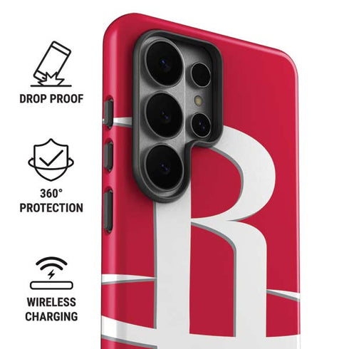 NBA Houston Rockets Large Logo Galaxy S26 Ultra Impact Case