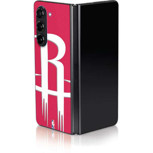 NBA Houston Rockets Large Logo Galaxy Z Fold5 5G Skin