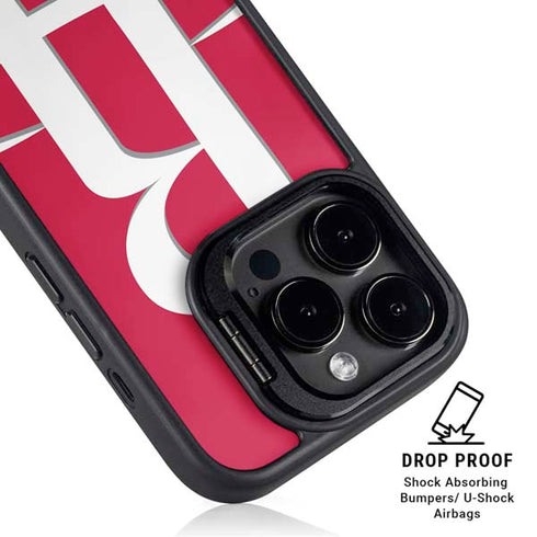 NBA Houston Rockets Large Logo iPhone 14 Pro Kickstand Case