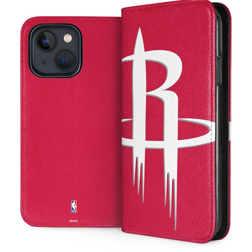 NBA Houston Rockets Large Logo iPhone 15 Folio Case