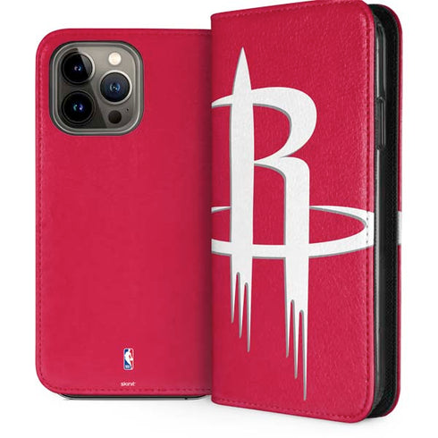 NBA Houston Rockets Large Logo iPhone 15 Pro Max Folio Case