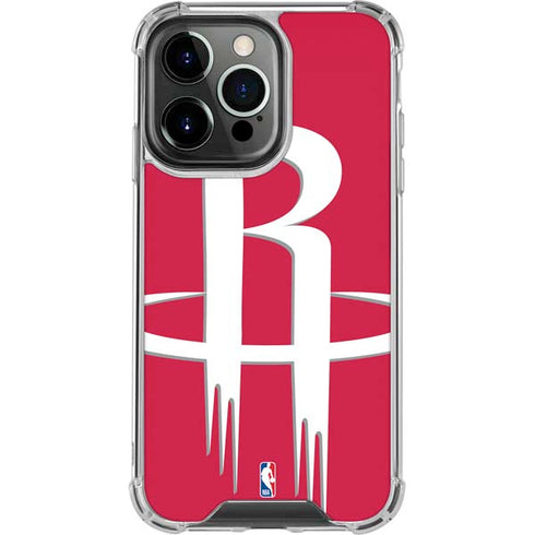 NBA Houston Rockets Large Logo iPhone 16 Pro Max Clear Case