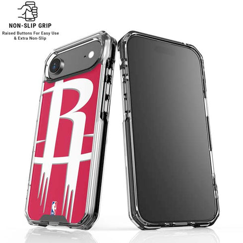 NBA Houston Rockets Large Logo iPhone 17 Air Clear Case